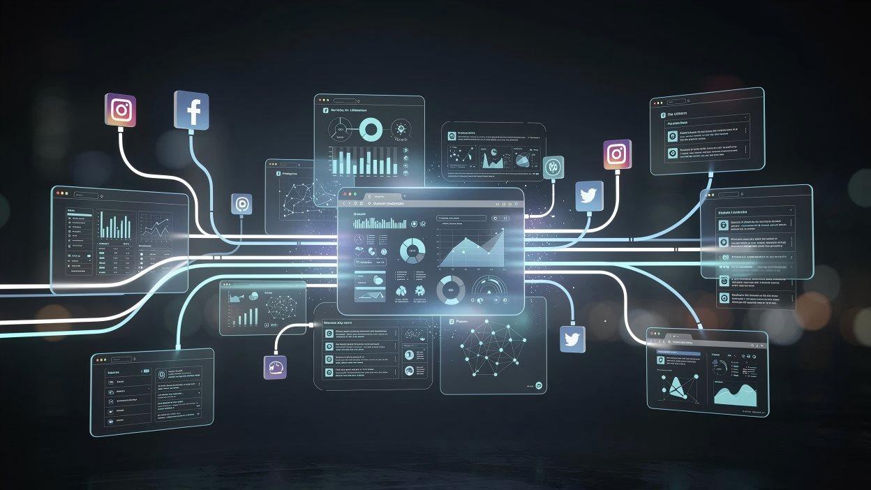 OmniSight OSINT Platform workflow diagram illustrating open‑source data collection, multi‑source fusion, AI‑driven analysis, collaboration and intelligence report delivery workflow.